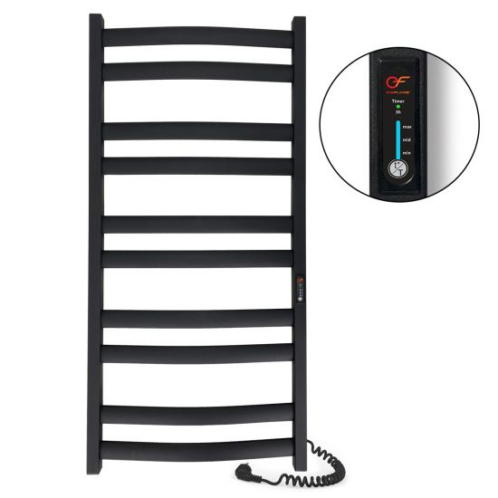 Black towel rail EF Atlant 1100 R Black towel rail EF Atlant 1100 R