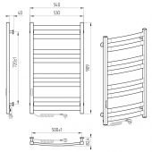 Полотенцесушитель белый EF Atlant L Полотенцесушитель белый EF Atlant L