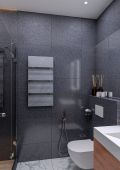 Ceramic towel rail  FLYME 600ТB graphite
