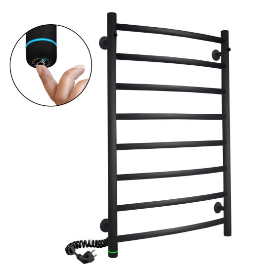 Black towel rail EF Classic 8 L Black towel rail EF Classic 8 L