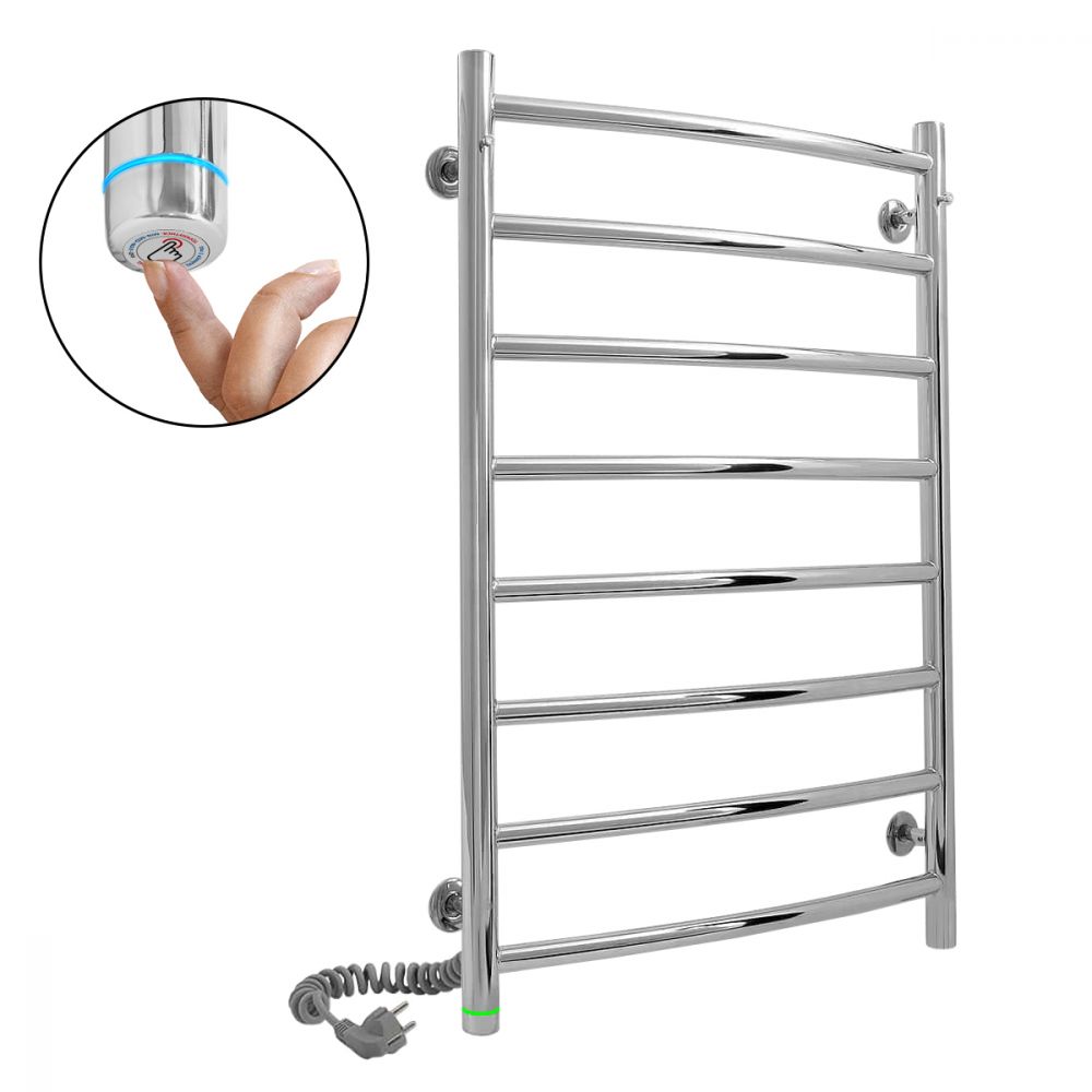 Stainless steel towel rail EF Classic 8 L
