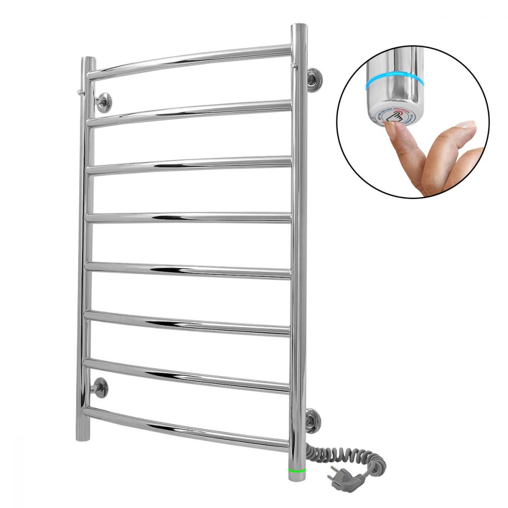 Stainless steel towel rail EF Classic 8 R