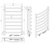 Рушникосушка нержавіюча EF Classic 8 R Рушникосушка нержавіюча EF Classic 8 R