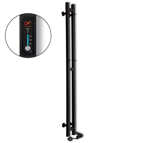 Black towel rail EF duet R