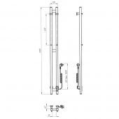 Black towel rail EF duet R