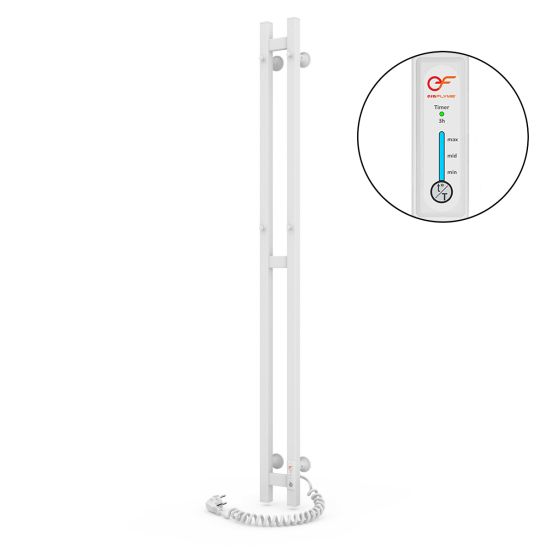 Полотенцесушитель белый EF duet R  Полотенцесушитель белый EF duet R