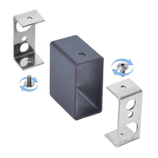 Concealed connection module graphite Concealed connection module graphite