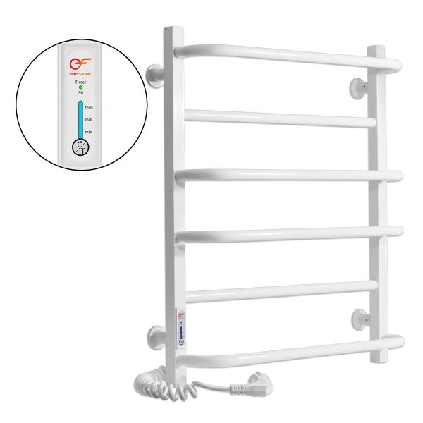 White towel rail EF 600 L White towel rail EF 600 L
