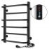 Black towel rail EF 600 R