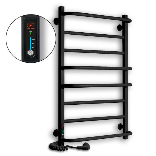 Black towel rail EF 800 L Black towel rail EF 800 L